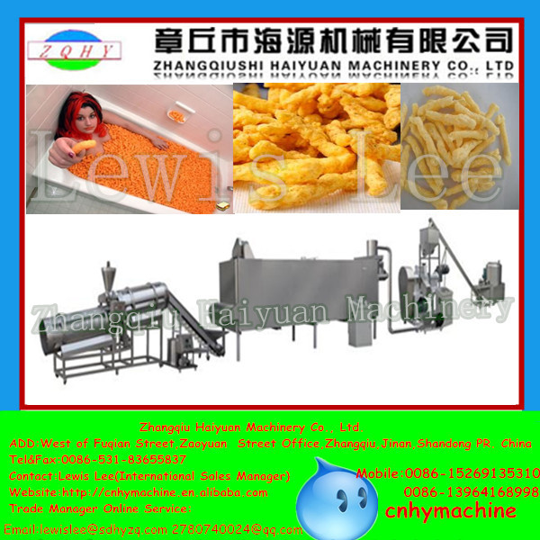 2015 NOUVEAUX naks applicables globaux de nik de Haiyuan faisant des machines, boucles de maïs faisant la machine, Kurkure faisant la machine